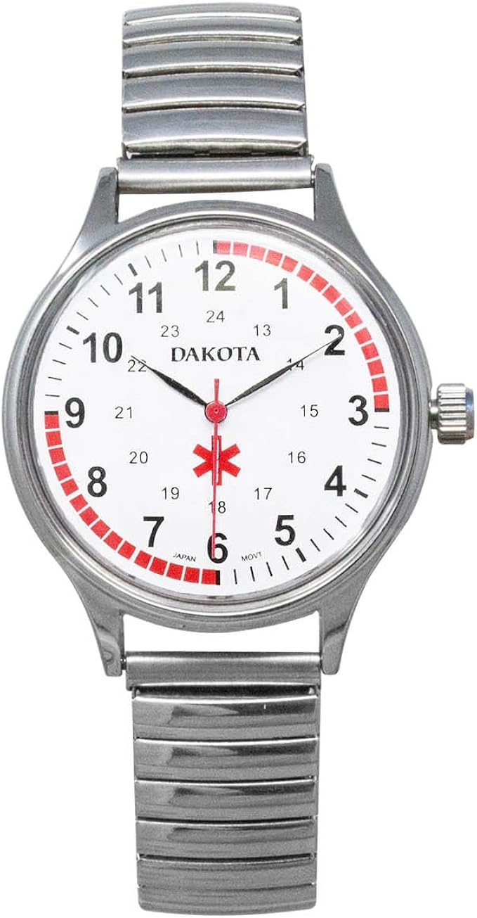 dakota 53798 中号防水不锈钢*手表,带扩展带 - *田,*,*,护理人员